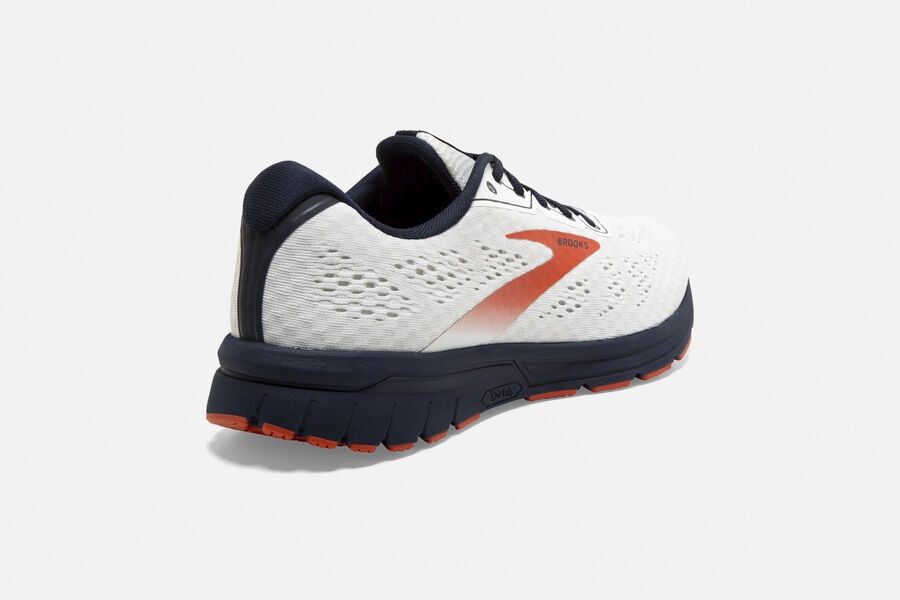 Brooks Israel Anthem 3 Road Running Shoes Mens - White/Red - BZY-748150